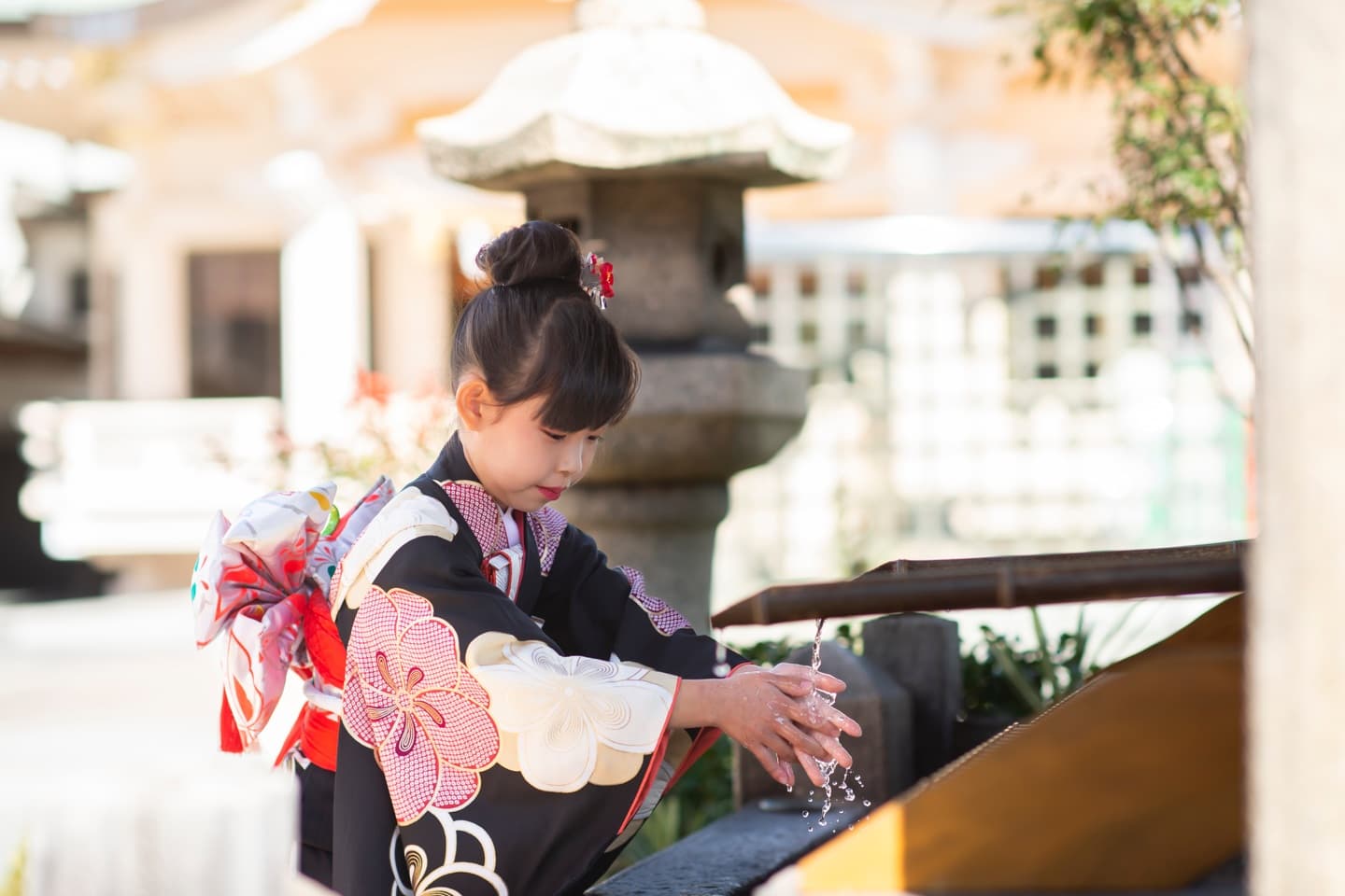 岡山神社　七五三　ロケ